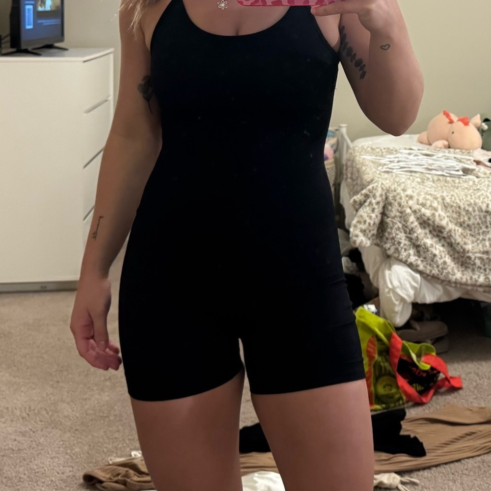 Black Spaghetti Strap Romper